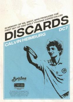 2023 Brixton Discards #7 Calvin Heimburg Back